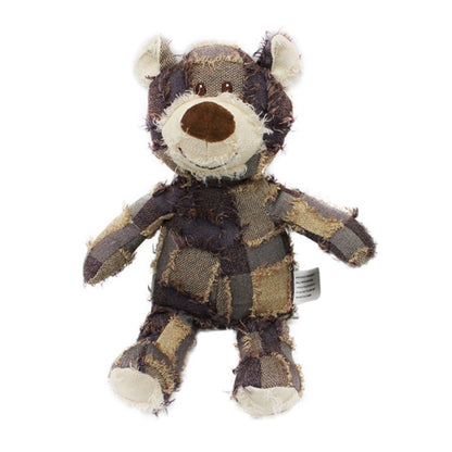 Bear-Shaped Plush Squeak Toy