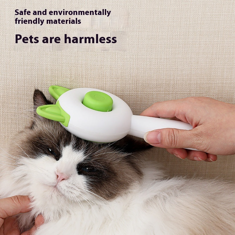 Self-Cleaning and Dematting Pet Brush