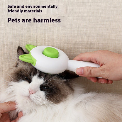Self-Cleaning and Dematting Pet Brush