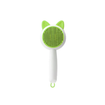 Self-Cleaning and Dematting Pet Brush