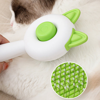 Self-Cleaning and Dematting Pet Brush